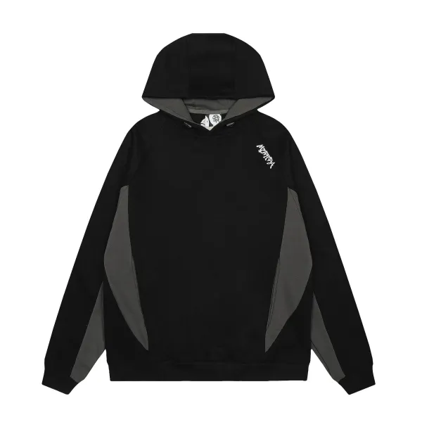 Design Embroidered Logo Hoodie Charcoal Gray Hoodie - 6
