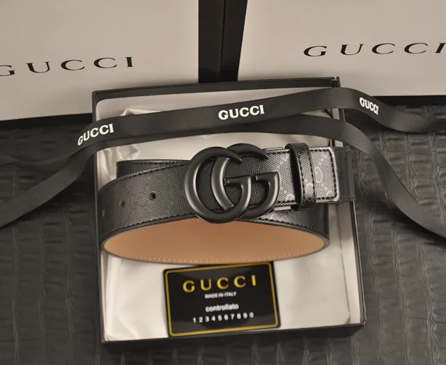 Gucci Belts Interlocking G buckle GG monogram belt product detail image 1