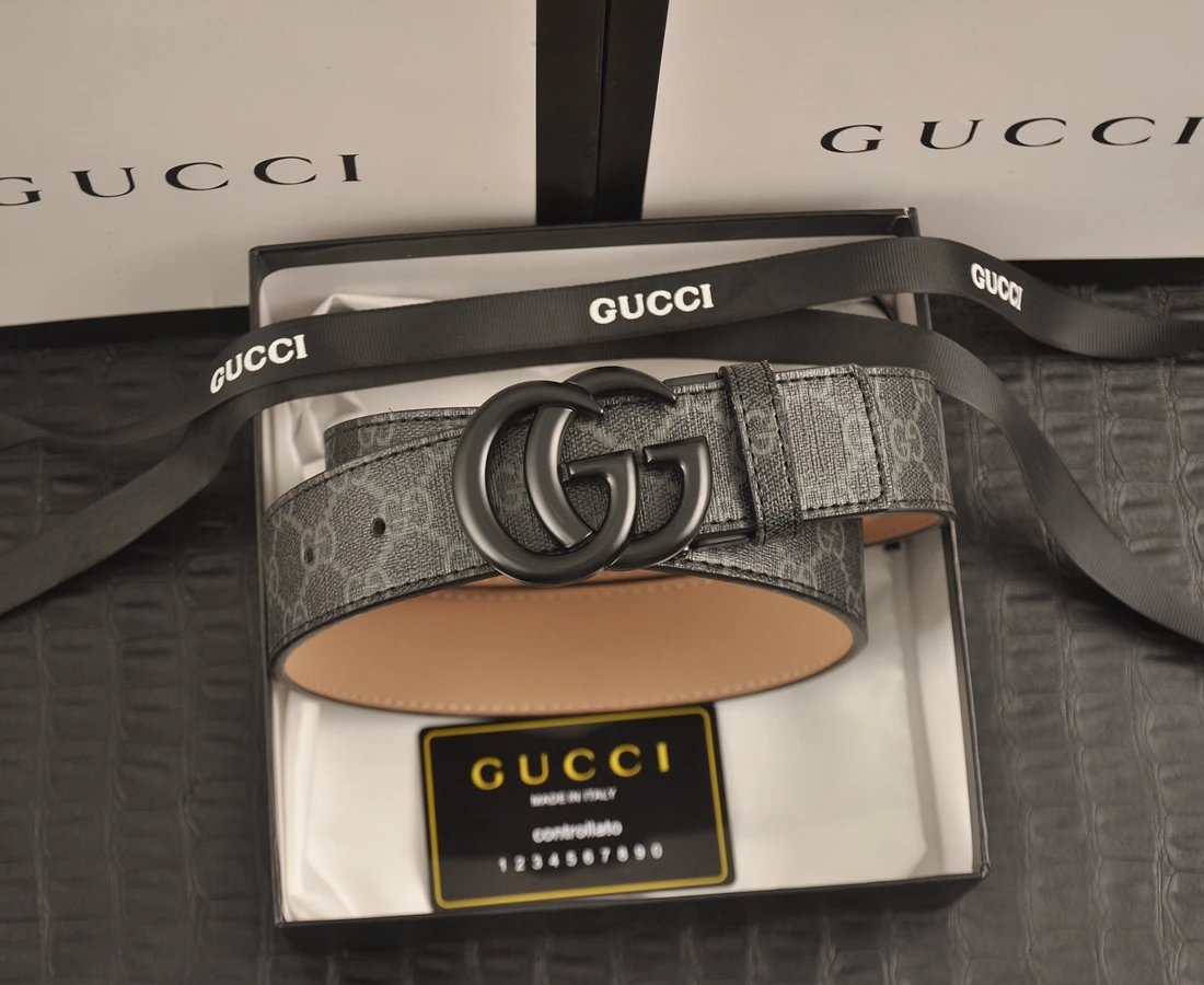 Gucci Belts Interlocking G buckle GG monogram belt image 12