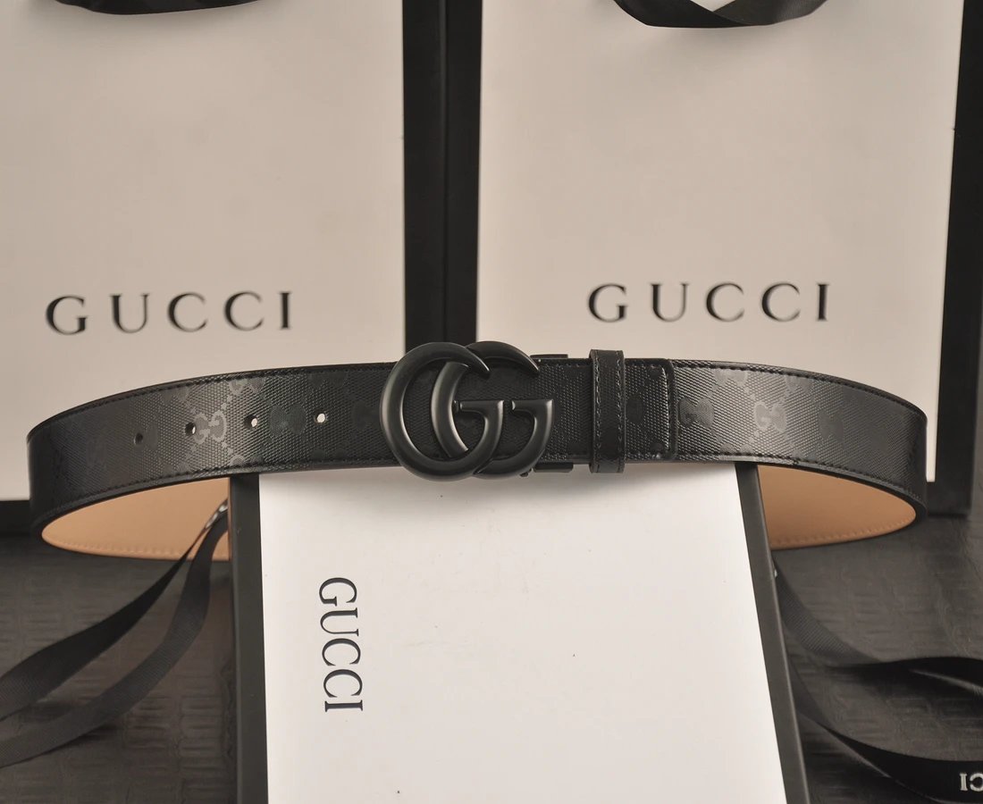 Gucci Belts Interlocking G buckle GG monogram belt image 10