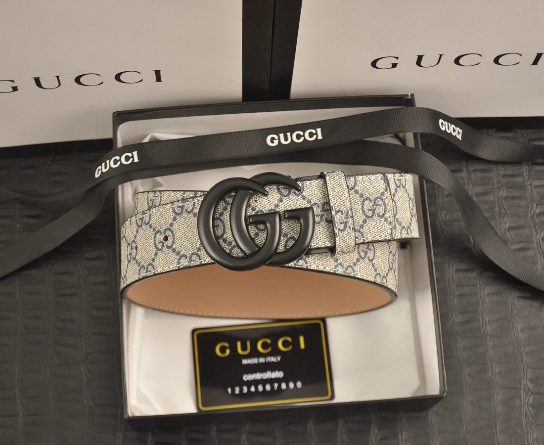 Gucci Belts Interlocking G buckle GG monogram belt image 13
