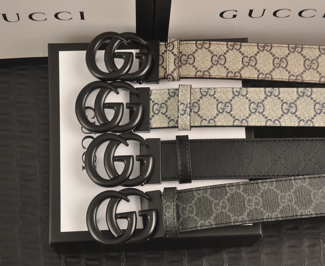Gucci Belts Interlocking G buckle GG monogram belt image 11