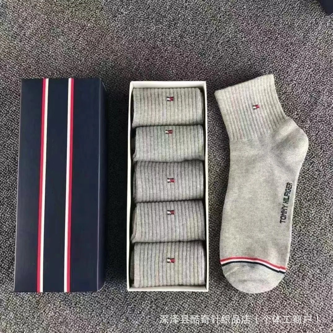 Tommy Hilfiger Socks Ribbed Ankle Socks, 5-Pack image 4