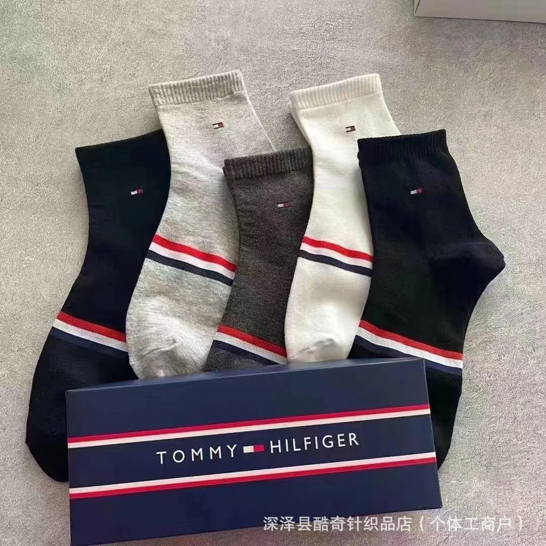 Tommy Hilfiger Socks Ribbed Ankle Socks, 5-Pack image 6