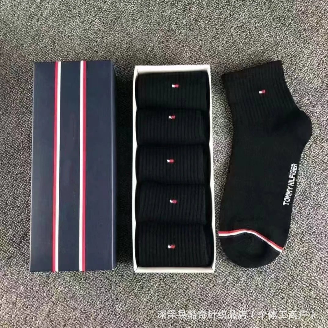 Tommy Hilfiger Socks Ribbed Ankle Socks, 5-Pack image 2