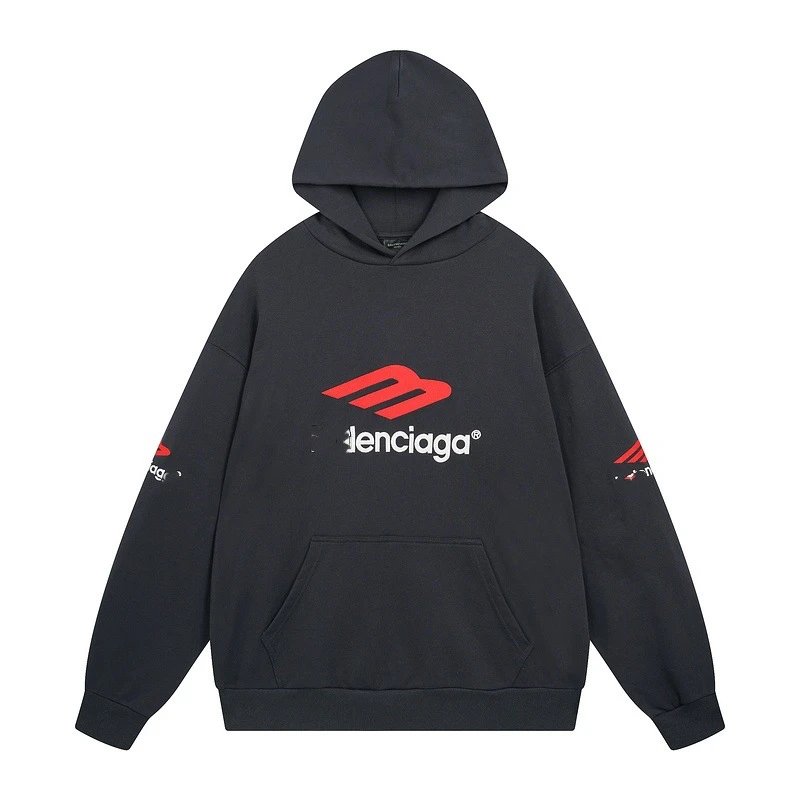 Dual Ring Embroidered Flame Hoodie photo 5