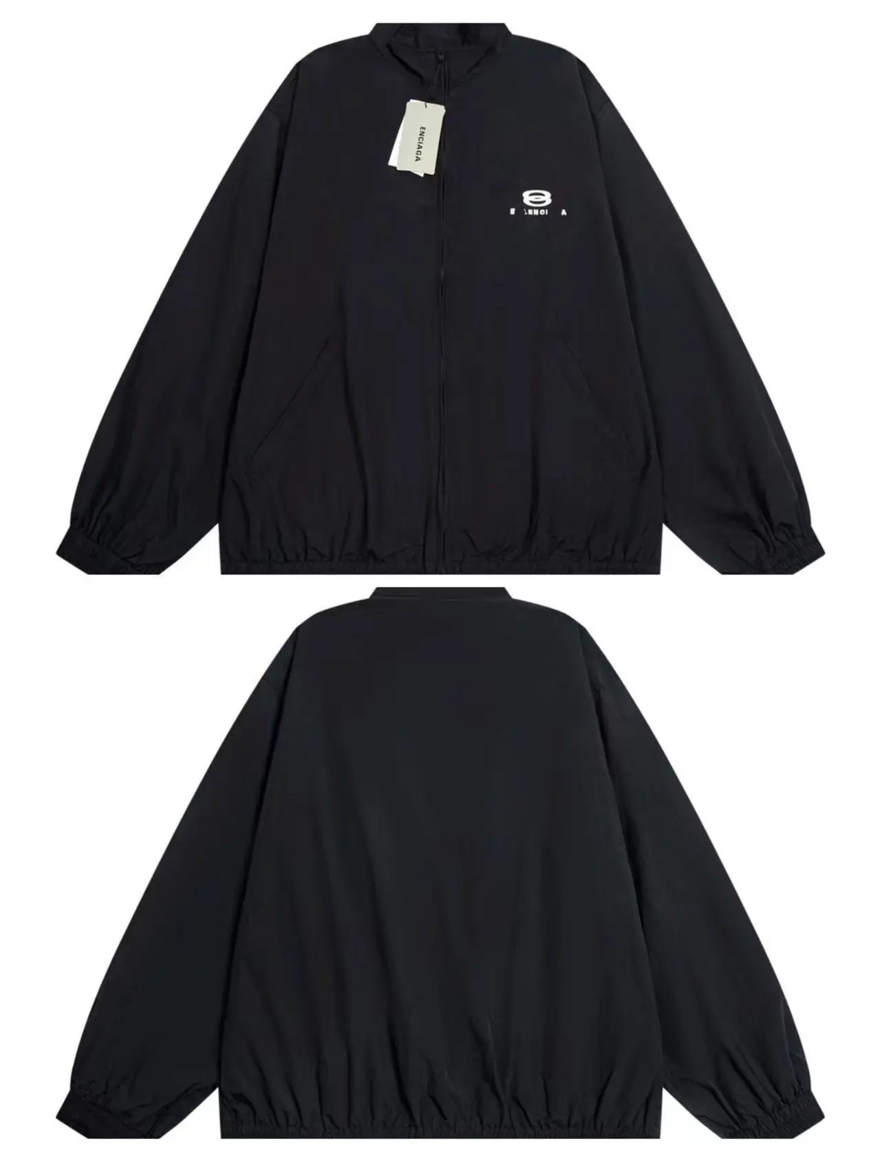 Balenciaga Matching Sets Color-block zip-up track jacket and straight-leg pants set image 5