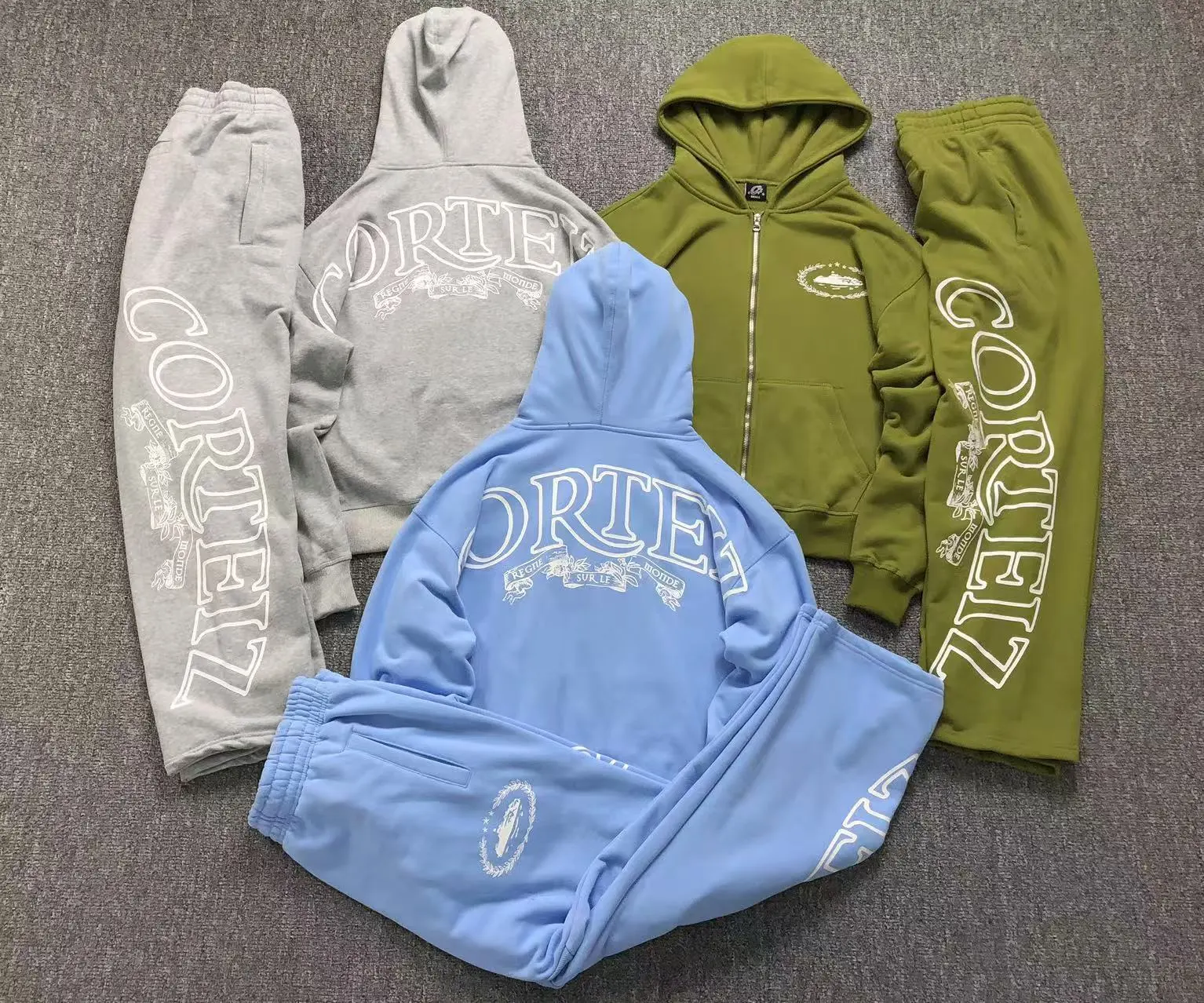 Corteiz Cortiez Hoodie & Jogger Set [40+ Styles]