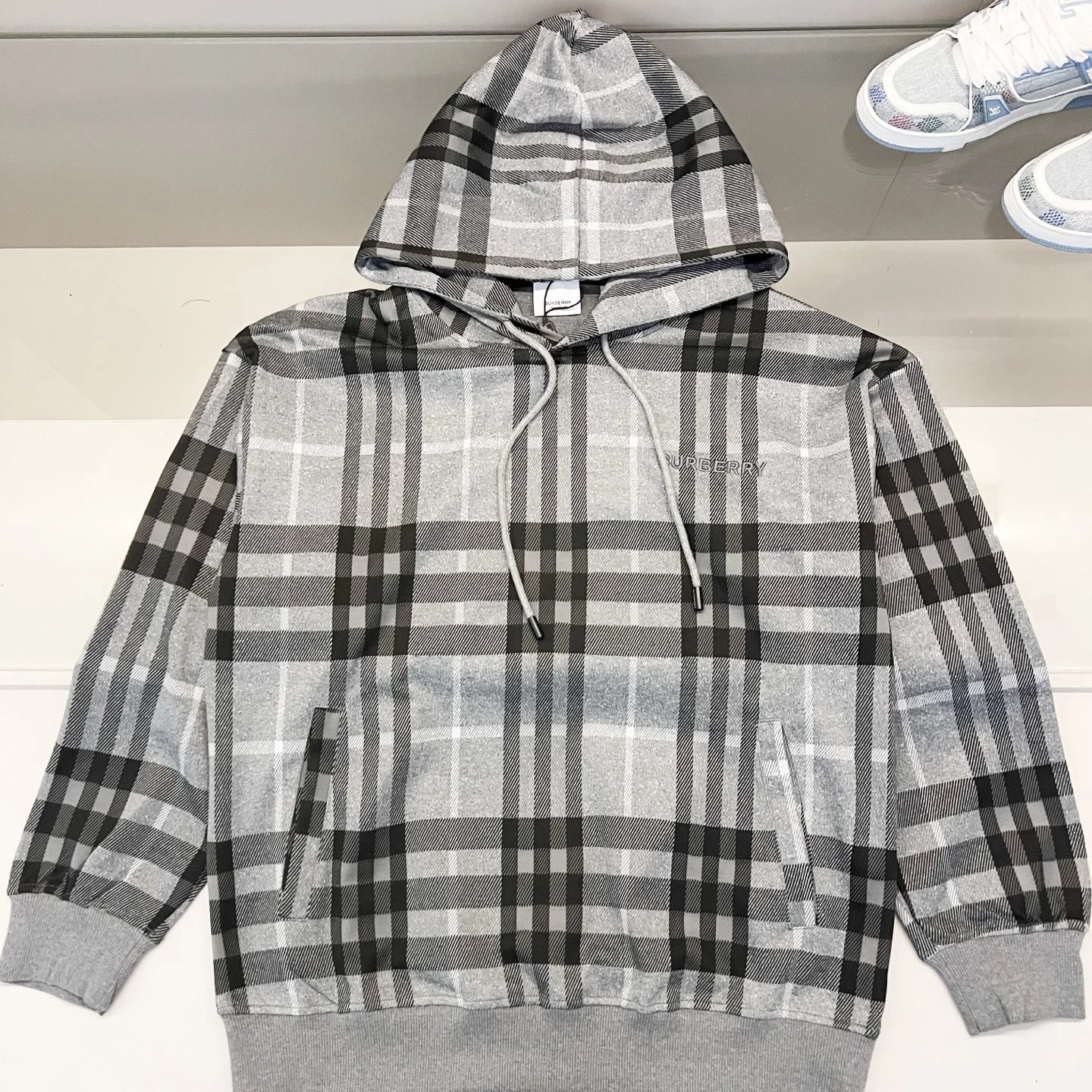 Burberry Shield Logo Hoodie Off-White - 11
