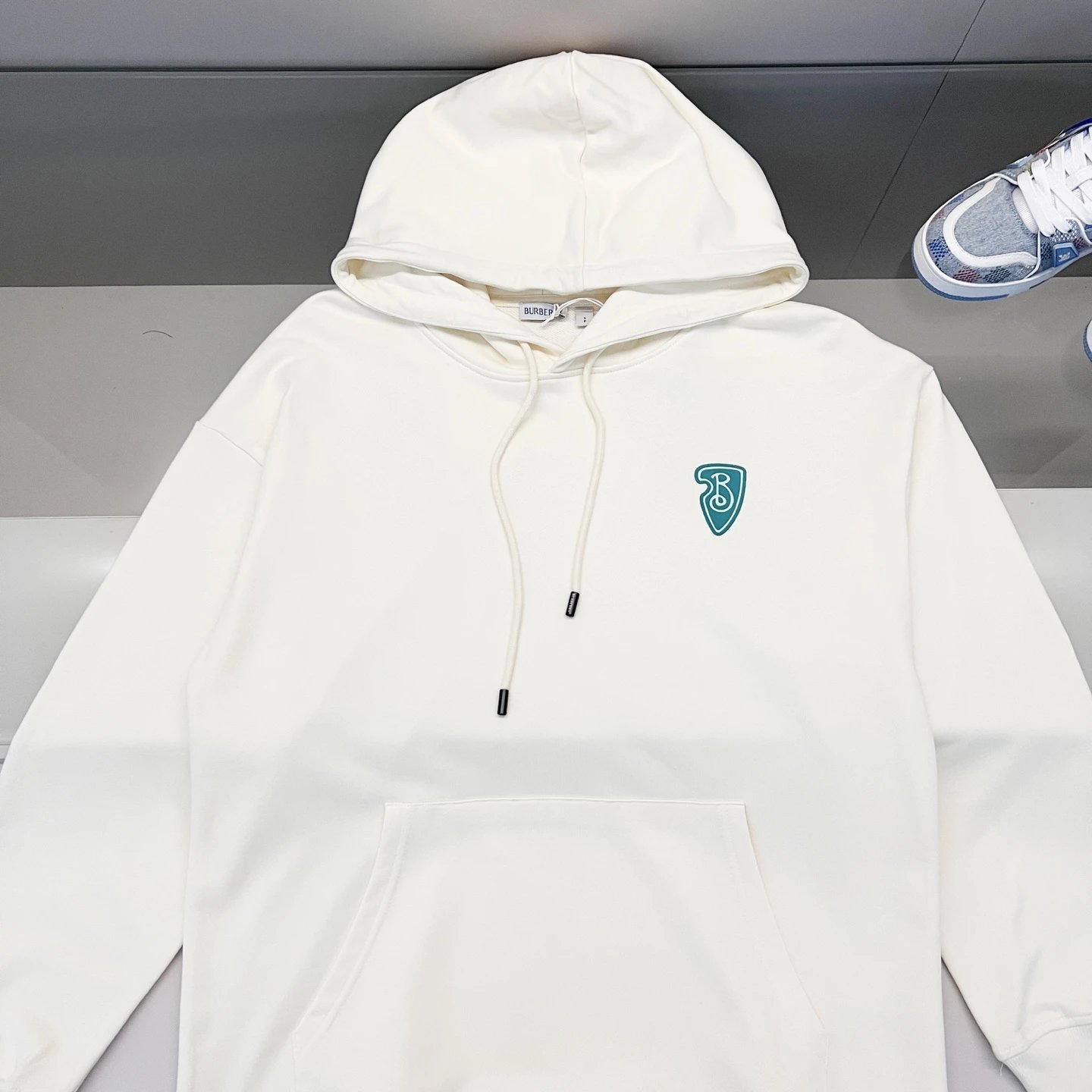 Burberry Shield Logo Hoodie Off-White - 10
