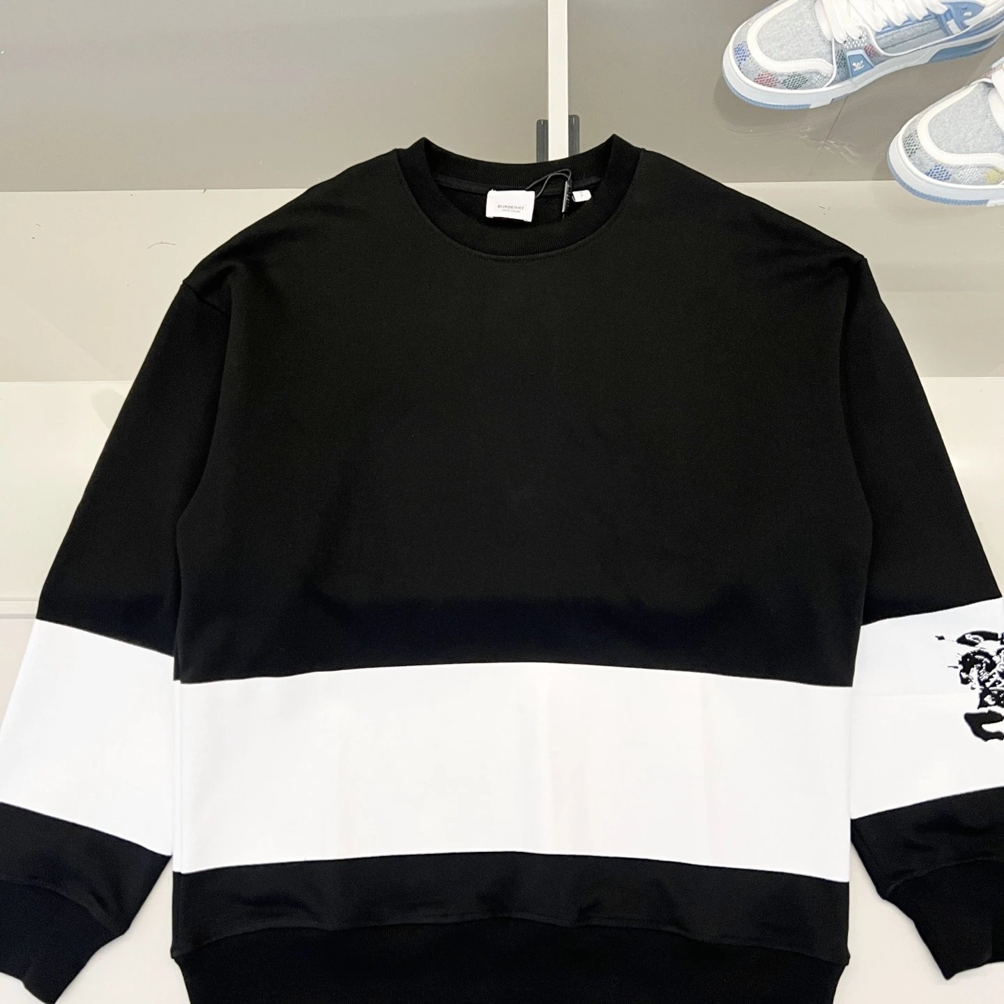 Burberry Shield Logo Hoodie Off-White - 7