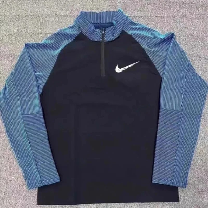 Nike Tracksuits Quarter-Zip Training Top and Zip-Hem Trousers Set — Threaded lining 03