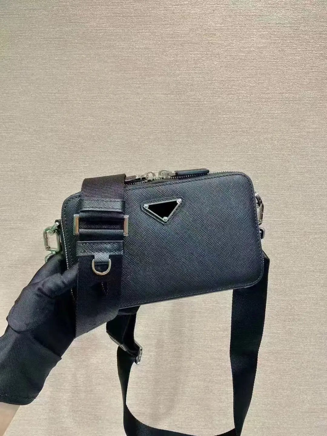 Burberry Crossbody Bags Zippered Bag — Prada elegant crossbody bag