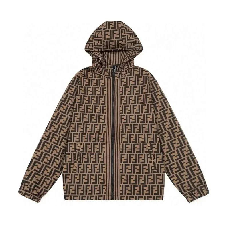 F连帽外套 咖啡