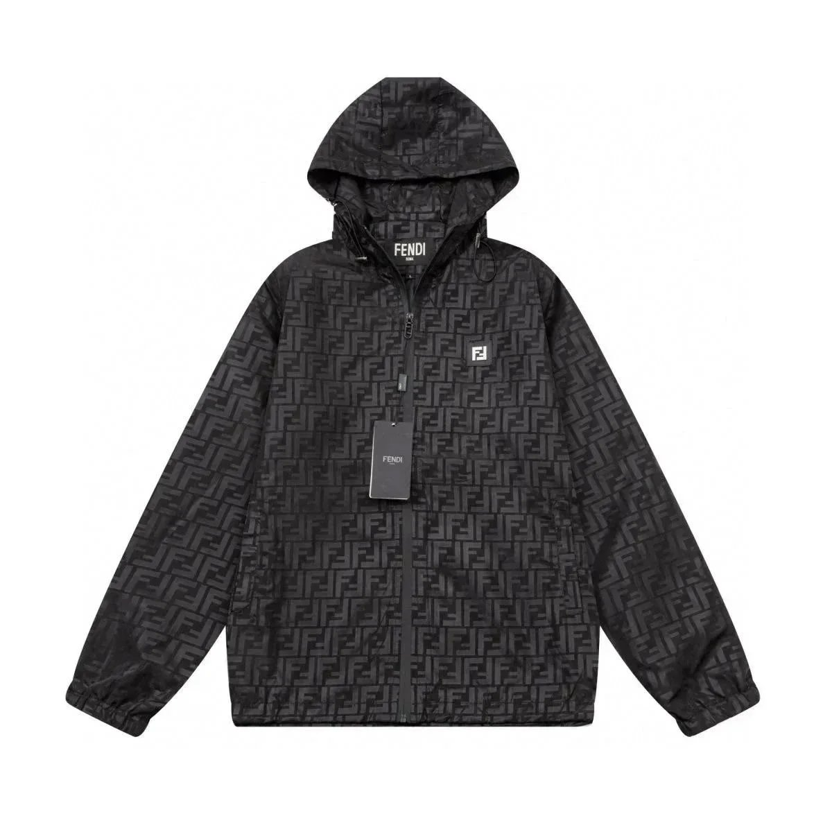 F连帽外套 黑