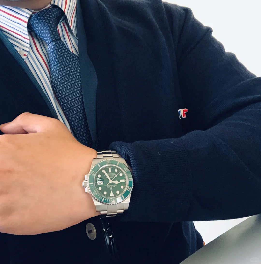Rolex Oyster Perpetual Day-Date Blue Dial Diamond-Encrusted Watch - 12