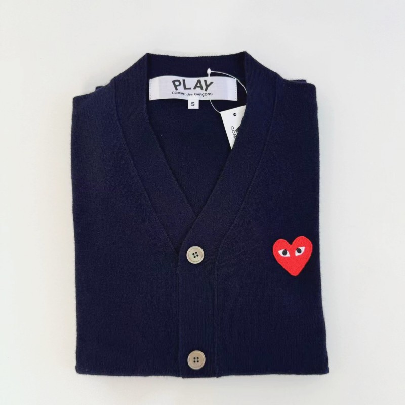 Navy Blue with Red Heart