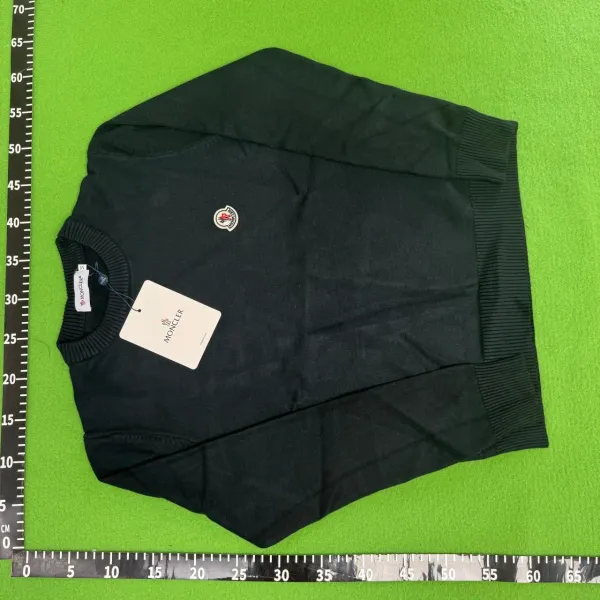 Moncler Logo Embroidered Crewneck Sweater White - 12