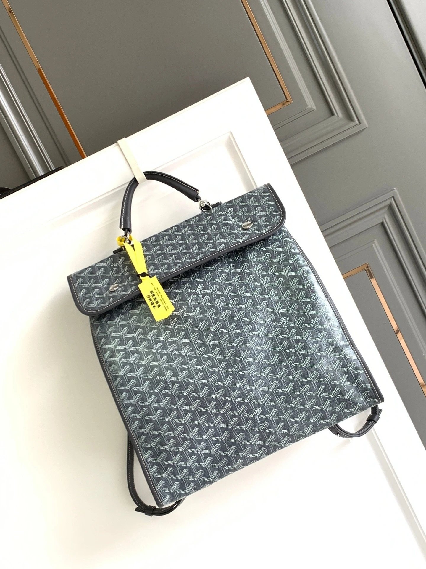Goyard Handbags Goyardine patterned tote bag — envelope gray