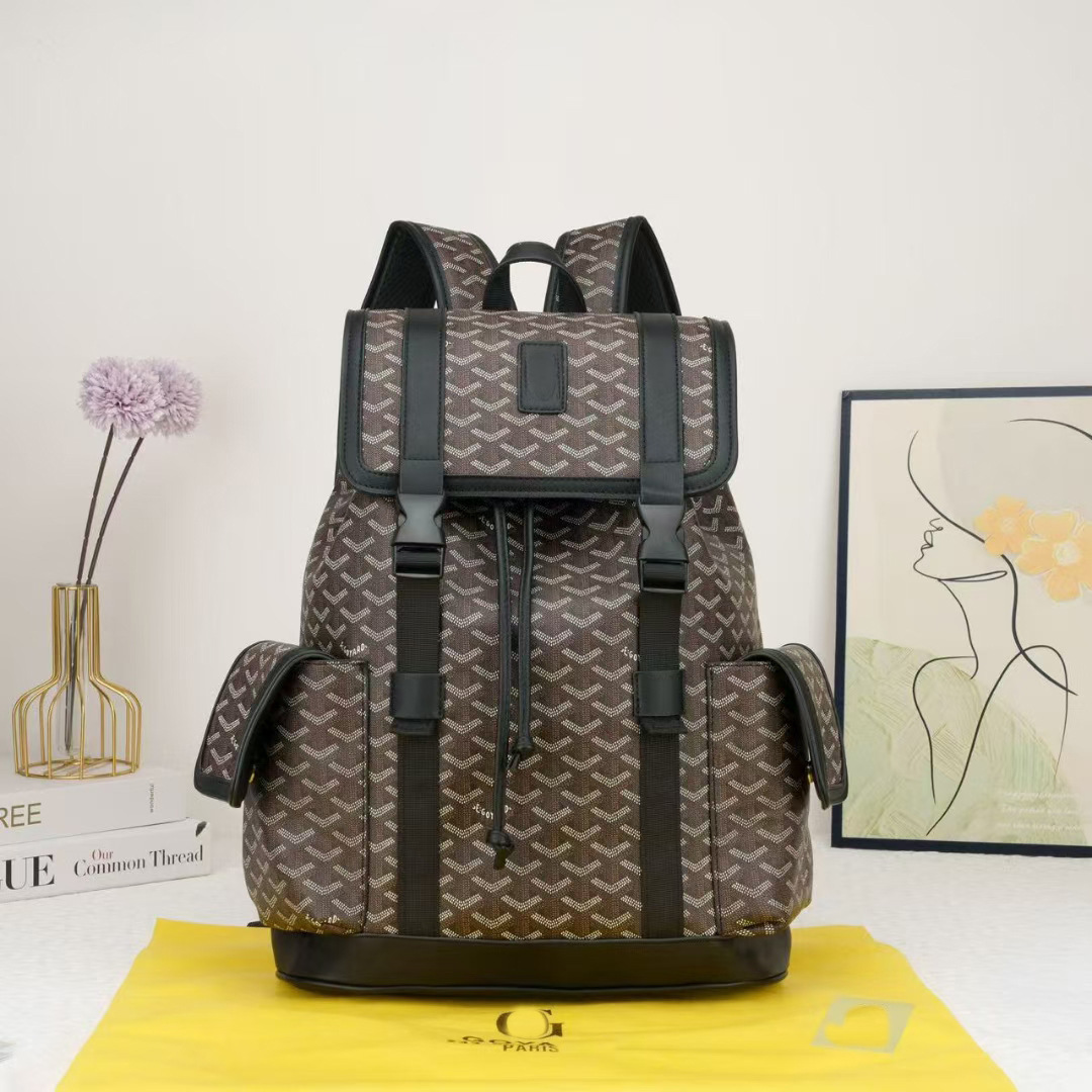 Goyard Handbags Goyardine patterned tote bag — Buckle Black