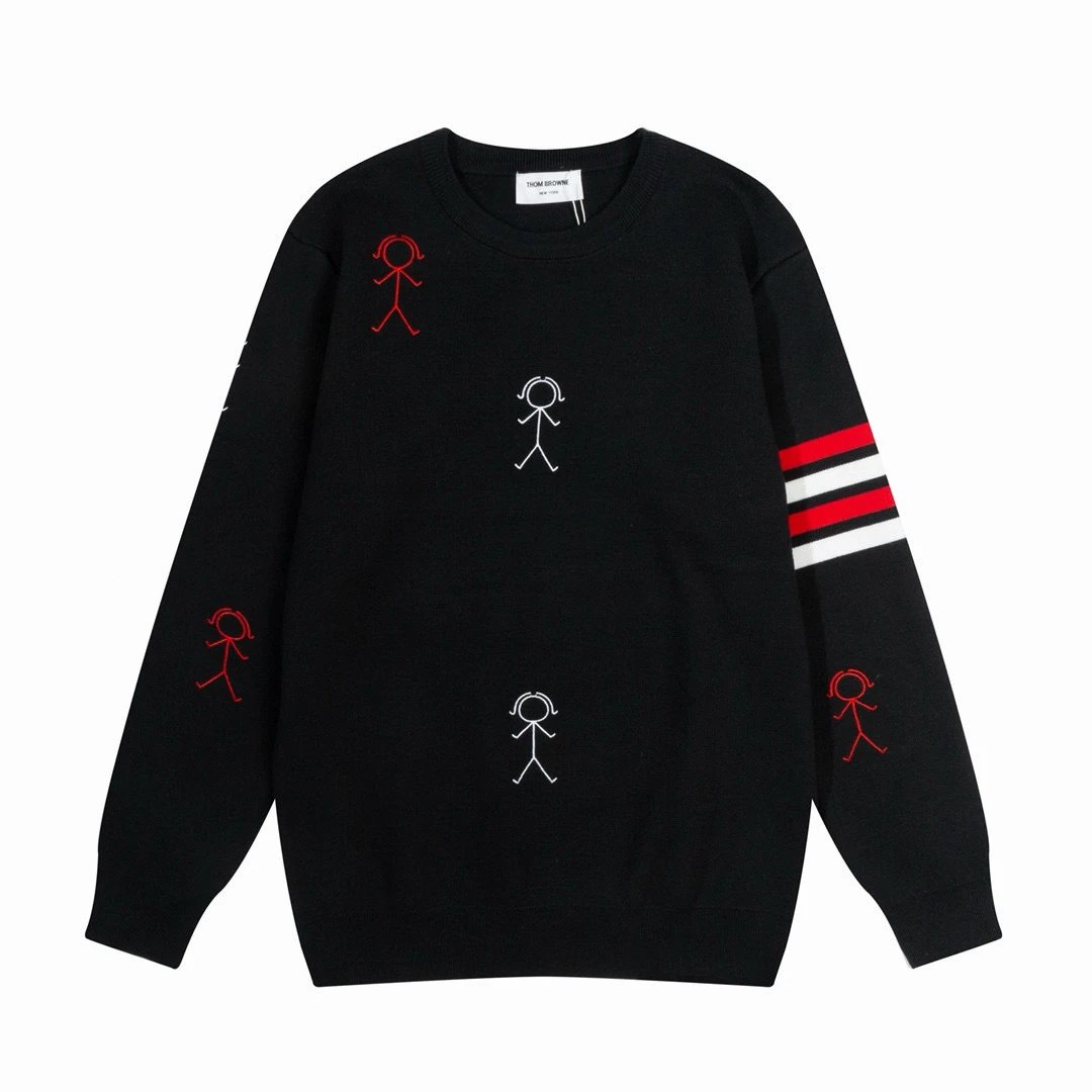 Thom Browne Knitwear V-neck four-bar stripe button cardigan image 15