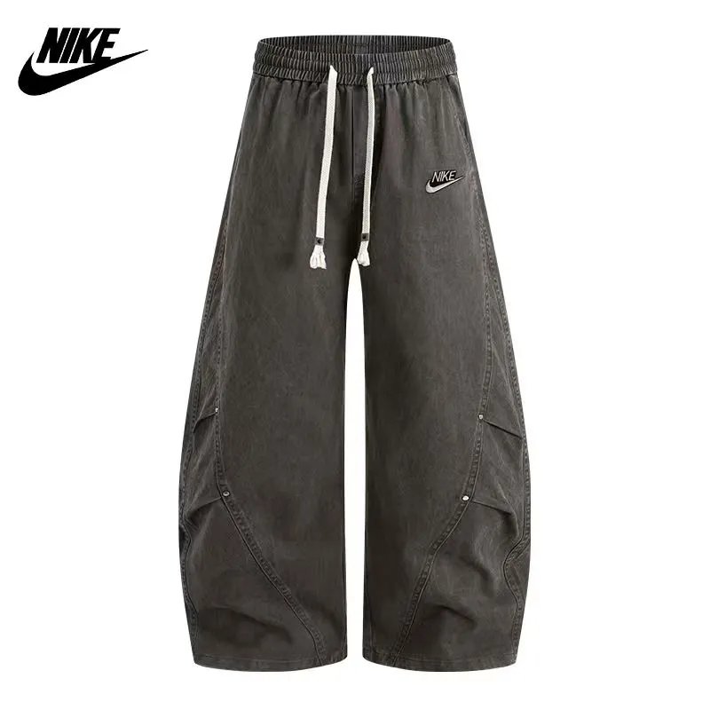 Nike Jackets Varsity-style snap-front jacket with contrast striped sleeves and patches — 22