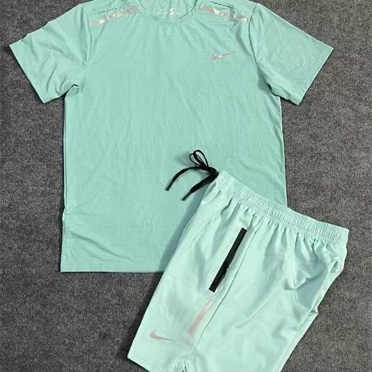 Nike Matching Sets Two-Piece Running T-Shirt and Shorts Set — NK-7