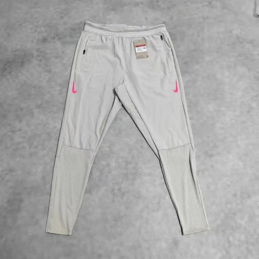 White Double Pink Hook Thread Sports Pants