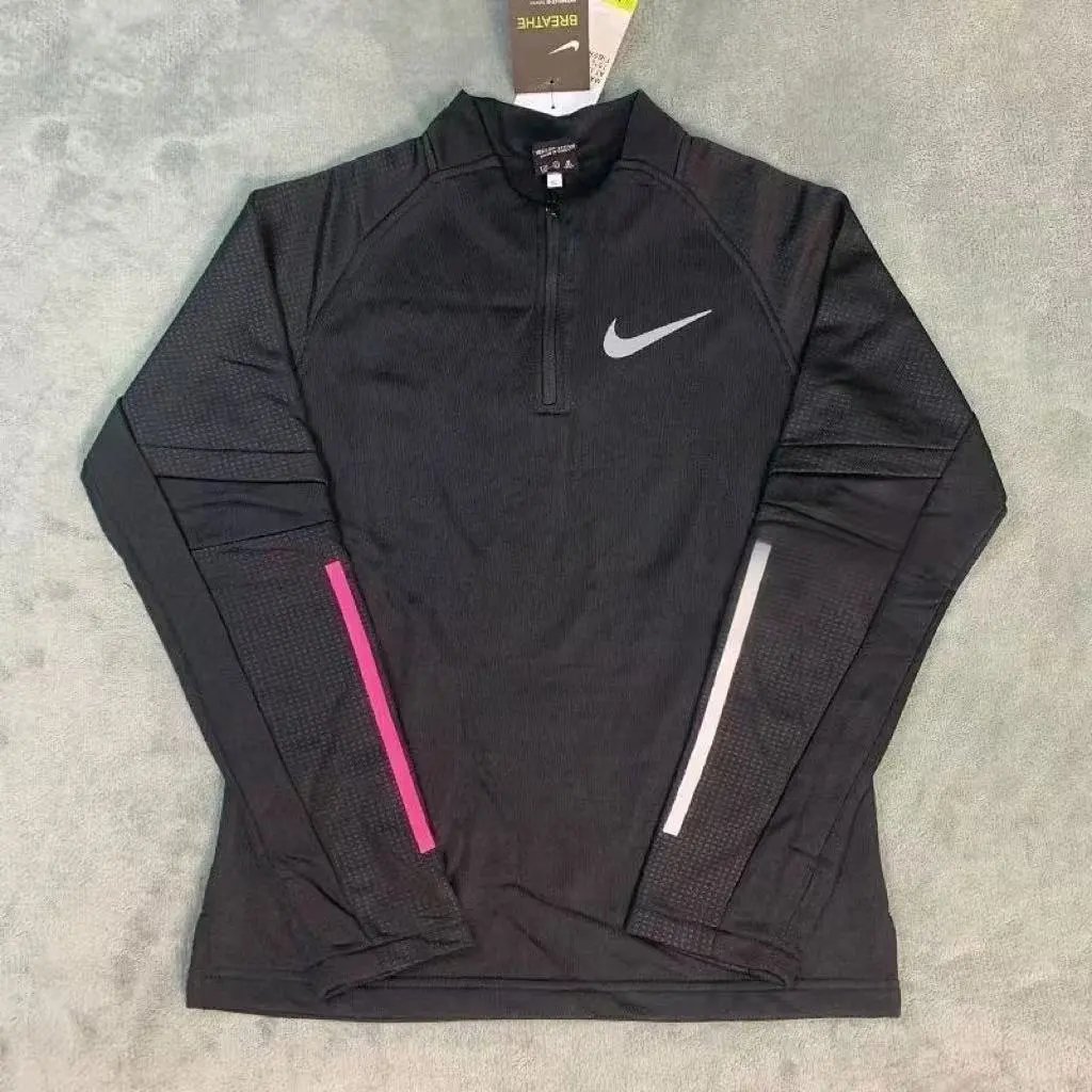 Black Half Zipper Long Sleeve 2