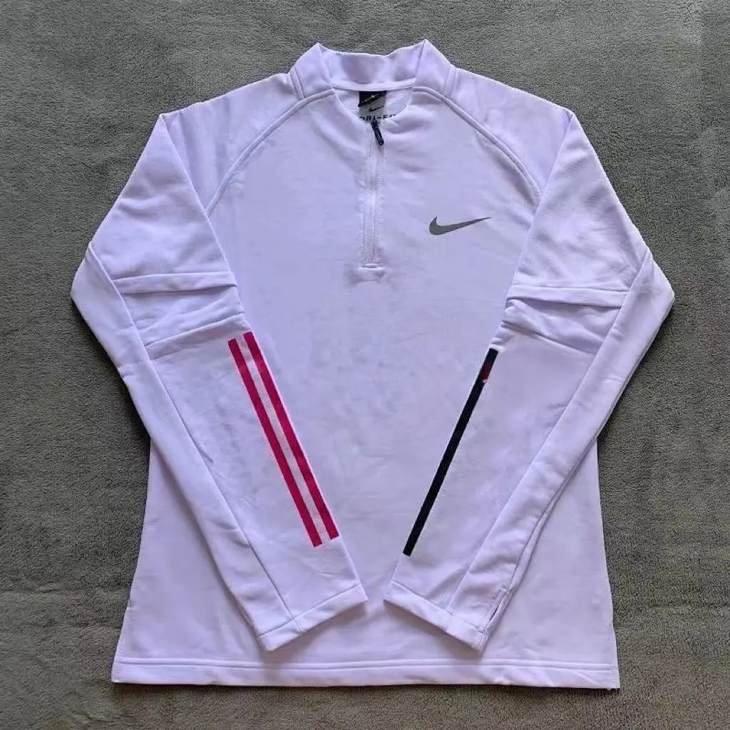 Purple Half Zipper Long Sleeve