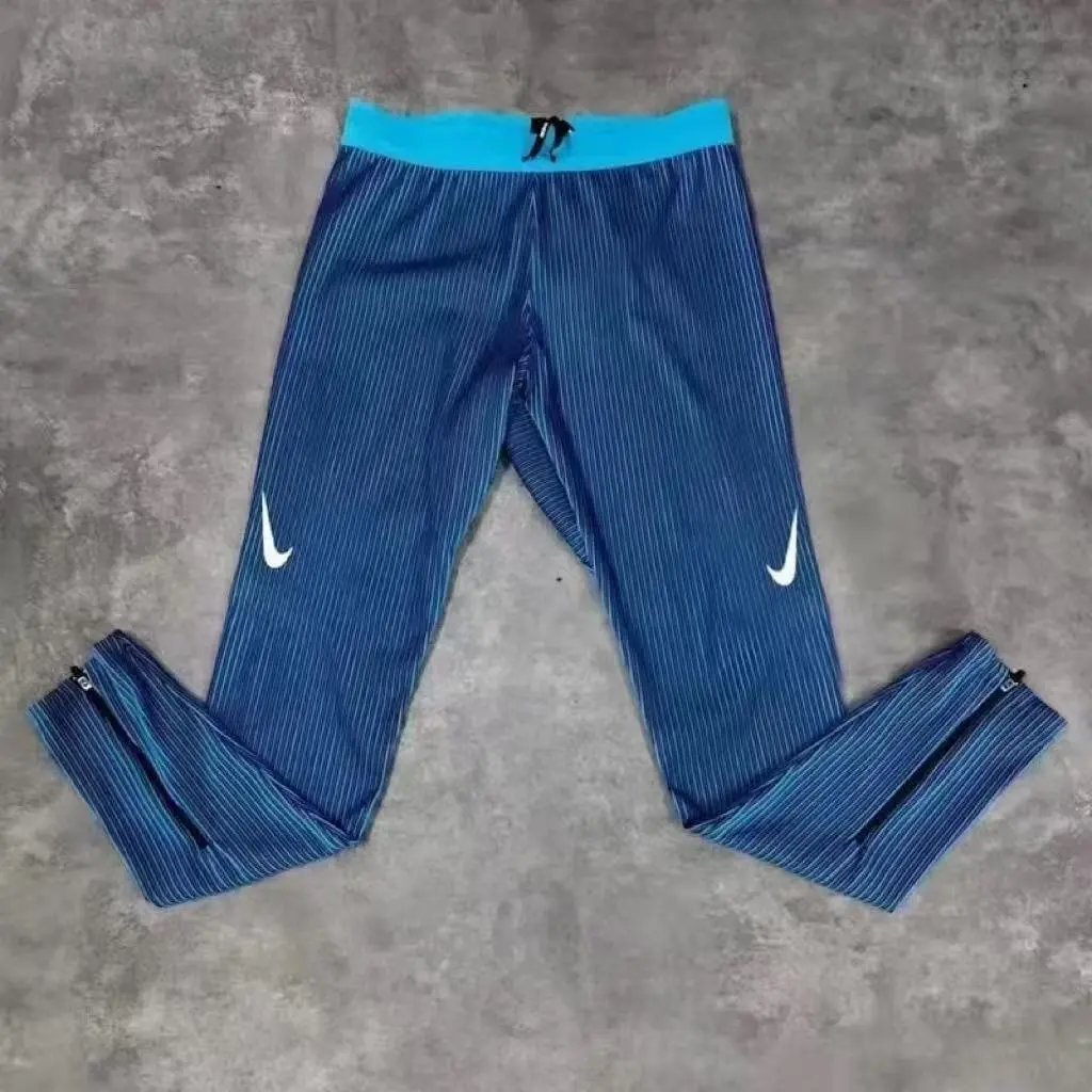 Blue threaded leggings