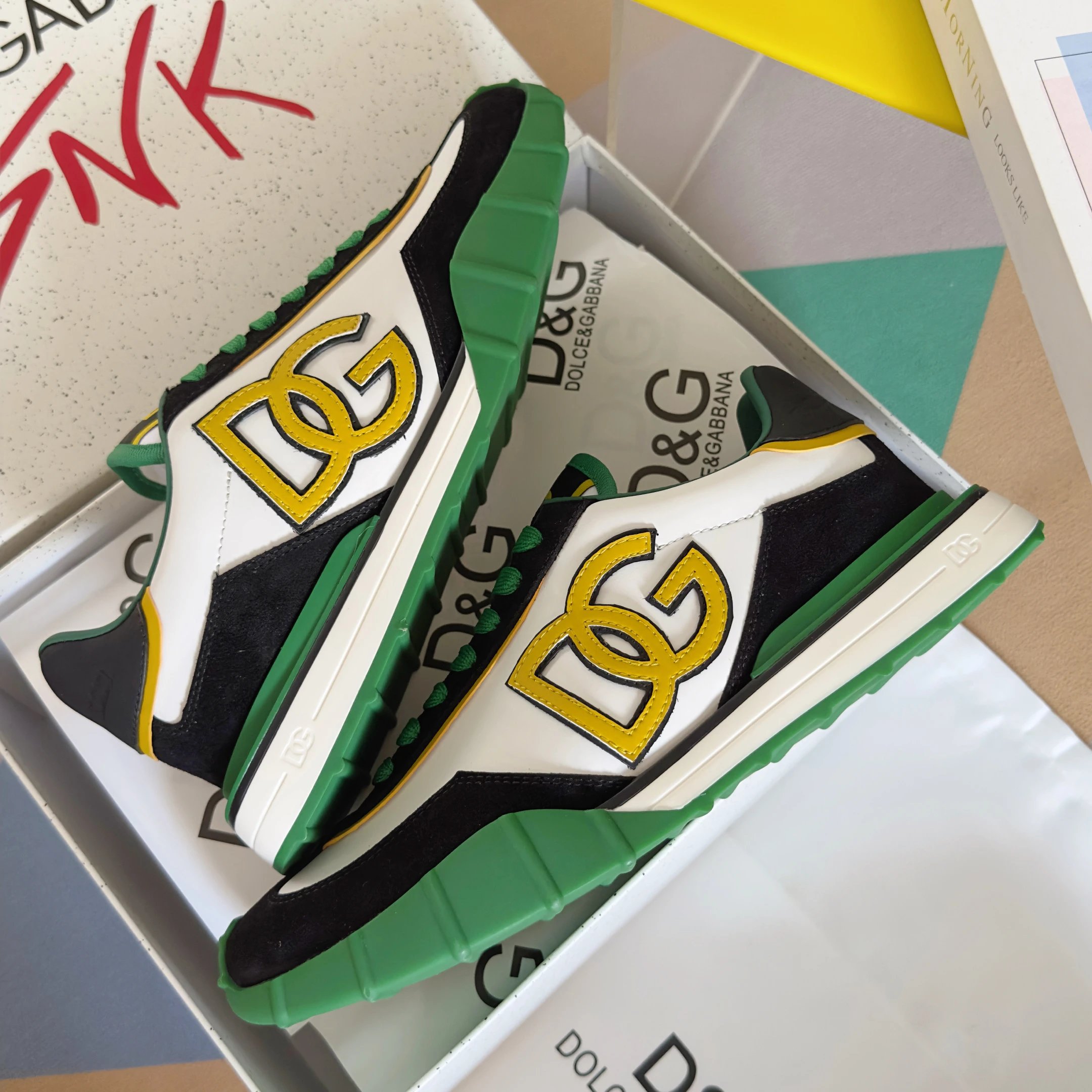 Dolce & Gabbana Sneakers Chunky mesh with logo-embossed sole image 5