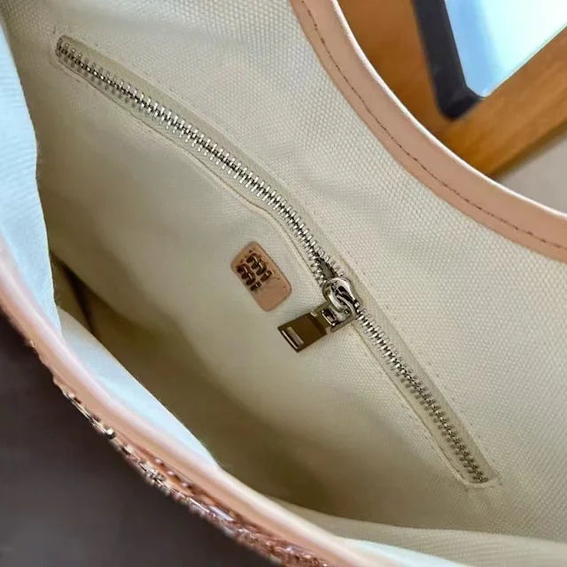 Miu Handbags Crystal-embellished top-handle tote product detail image 3