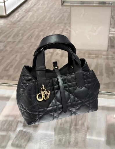 Dior Handbags Toujours quilted handbag — Horizontal black (original logo)