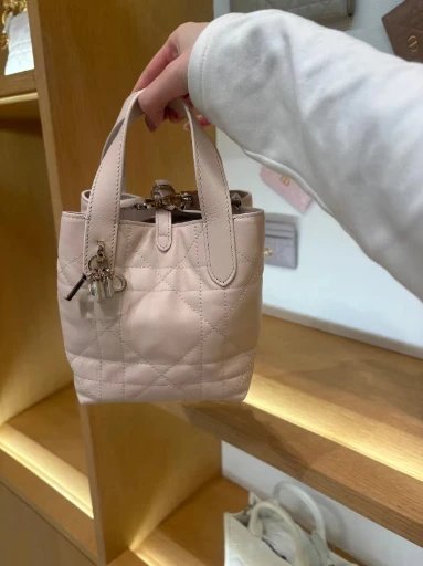 Dior Handbags Toujours quilted handbag — Vertical Pink (Original logo)