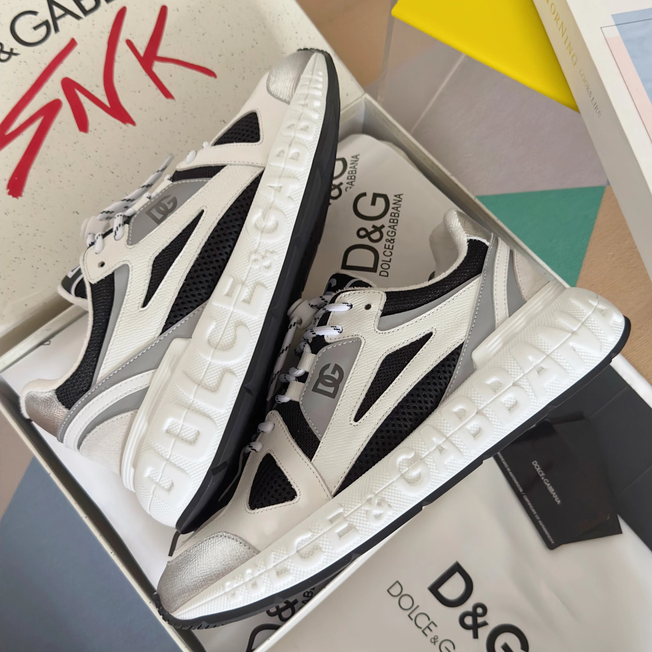 Dolce & Gabbana Sneakers Chunky mesh with logo-embossed sole image 10