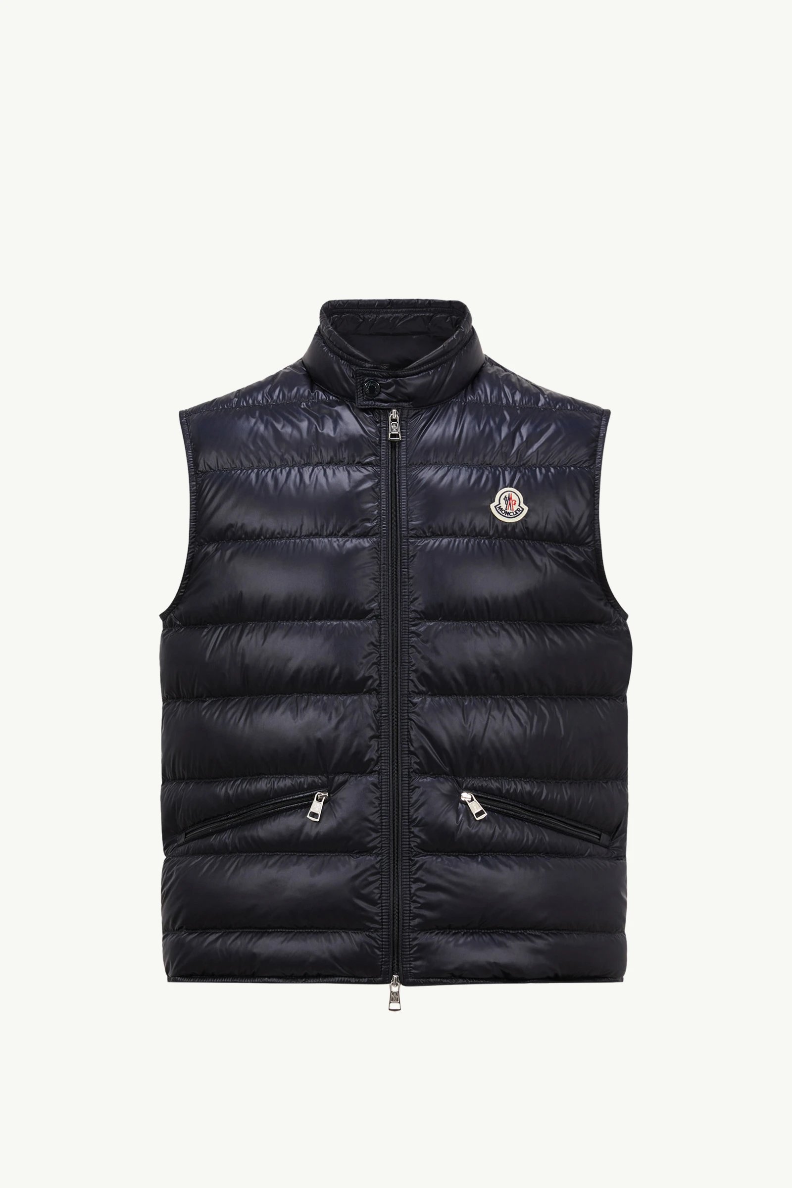 Moncler Down Vest, Short Autumn Winter Waistcoat Jacket for Men and Women, 90% White Duck Down, Stand Collar Sleeveless