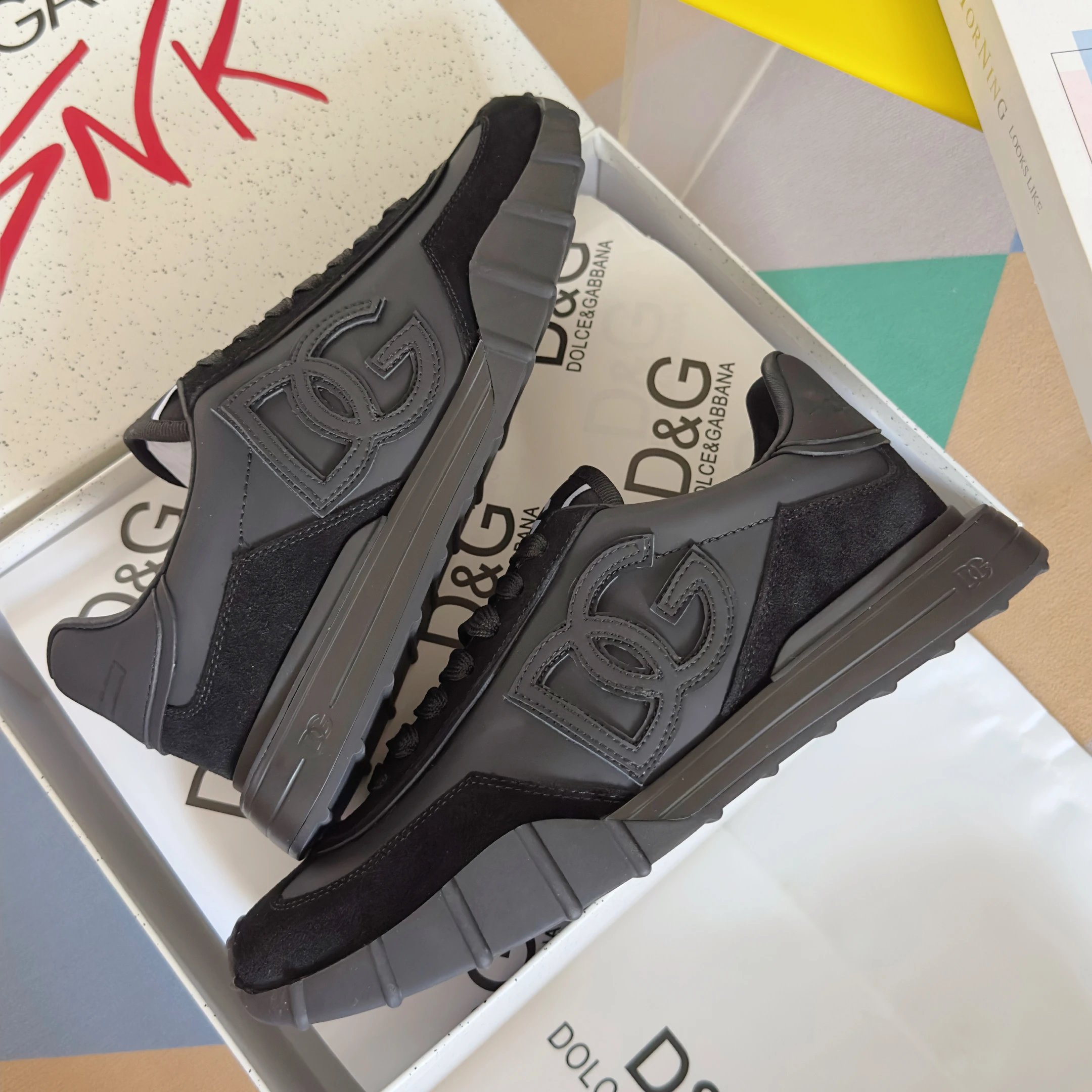 Dolce & Gabbana Sneakers Chunky mesh with logo-embossed sole image 8