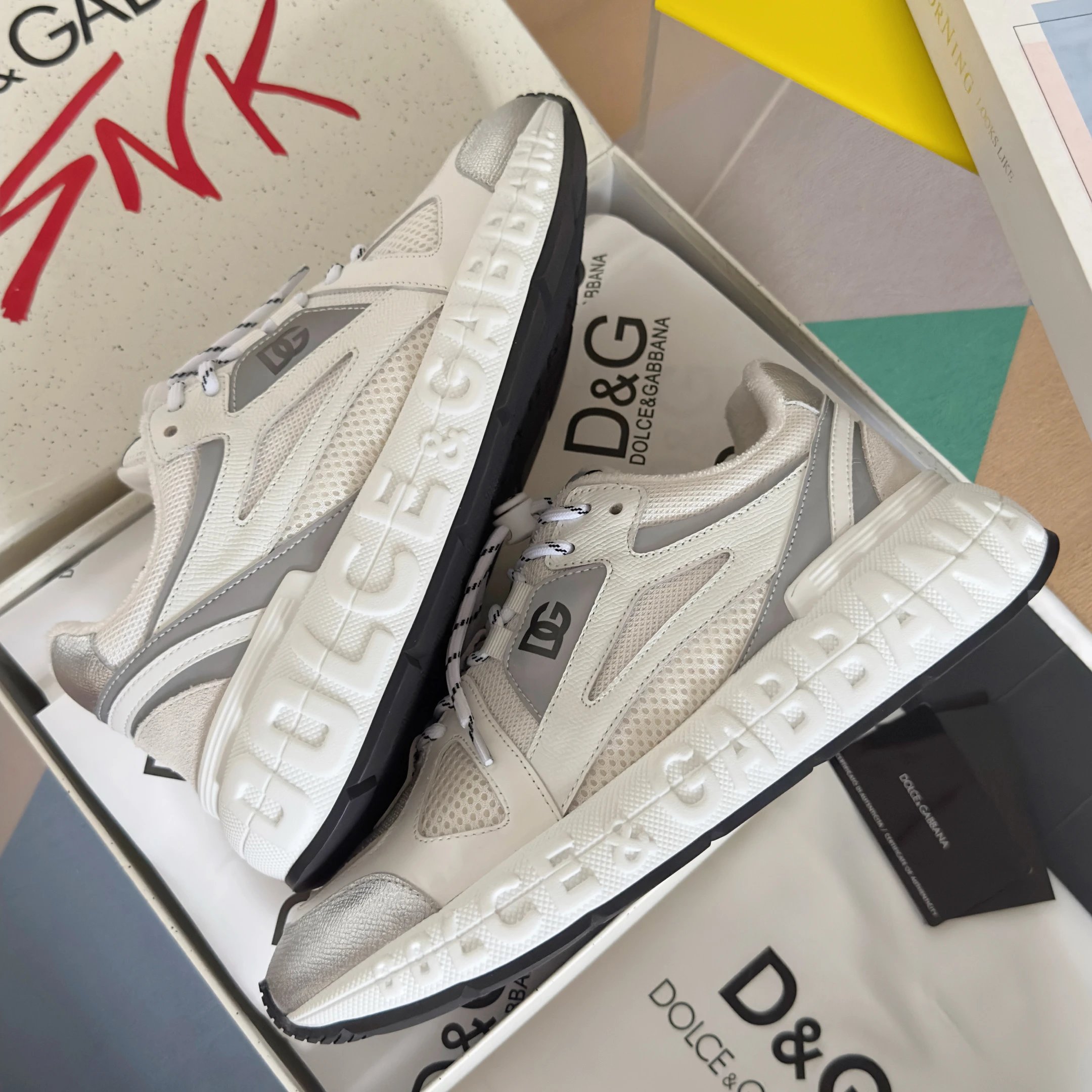 Dolce & Gabbana Sneakers Chunky mesh with logo-embossed sole image 7