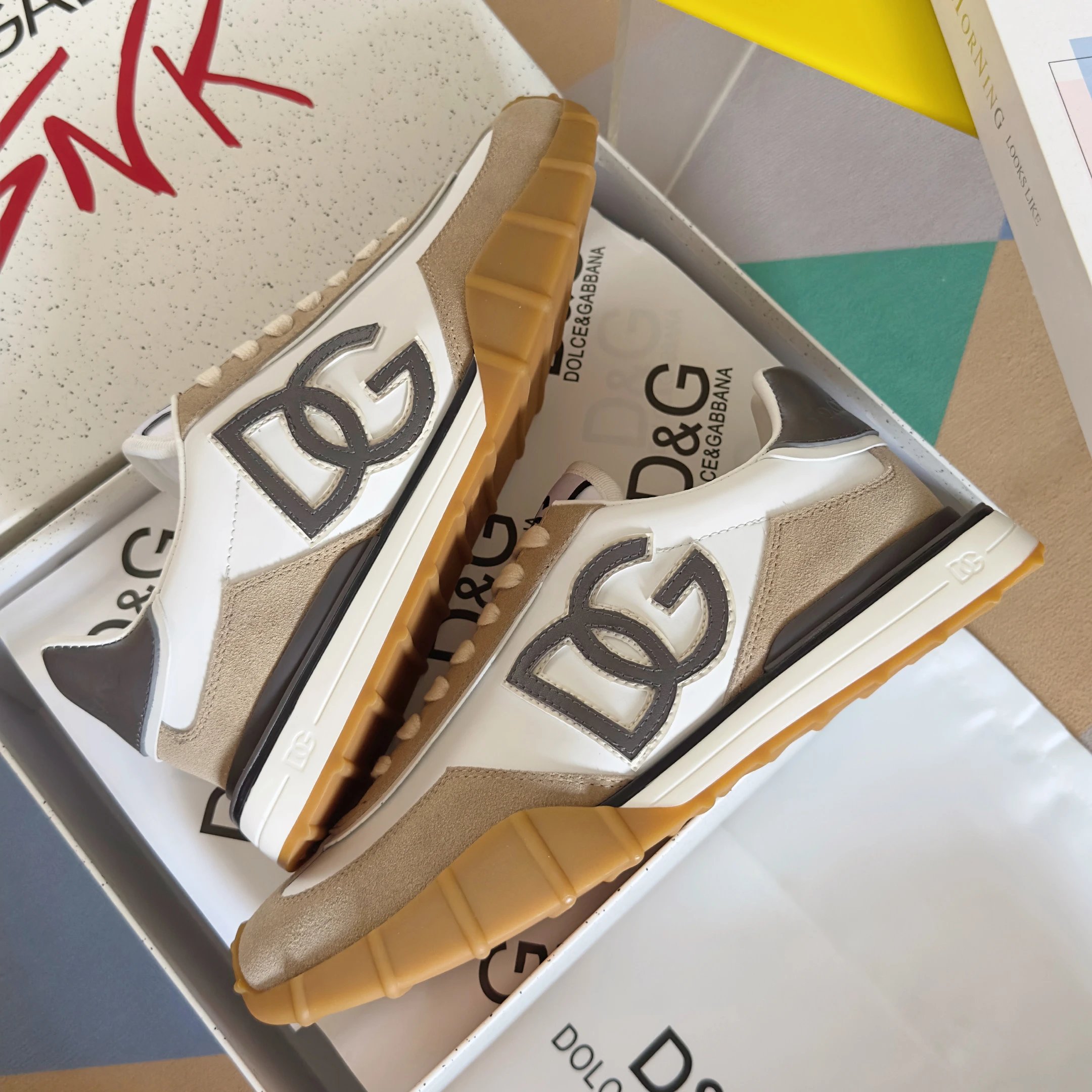 Dolce & Gabbana Sneakers Chunky mesh with logo-embossed sole image 2