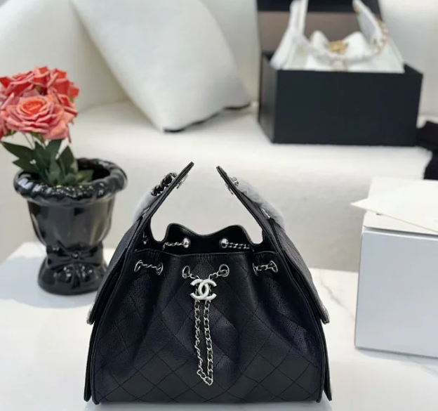 Chanel Shoulder Bags 25 drawstring chain bag image 1