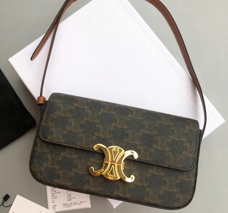 CELINE Shoulder Bags Triomphe flap bag image 4