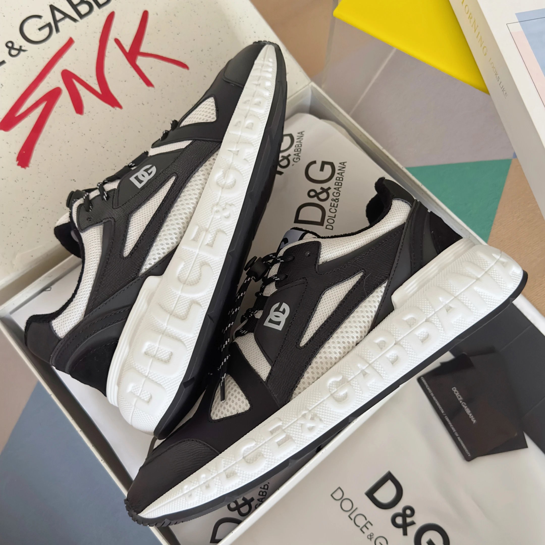 Dolce & Gabbana Sneakers Chunky mesh with logo-embossed sole image 6