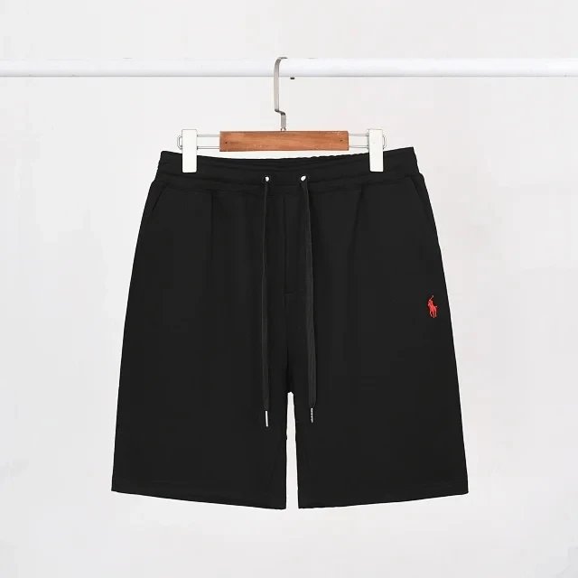 Black Shorts with Red Logo