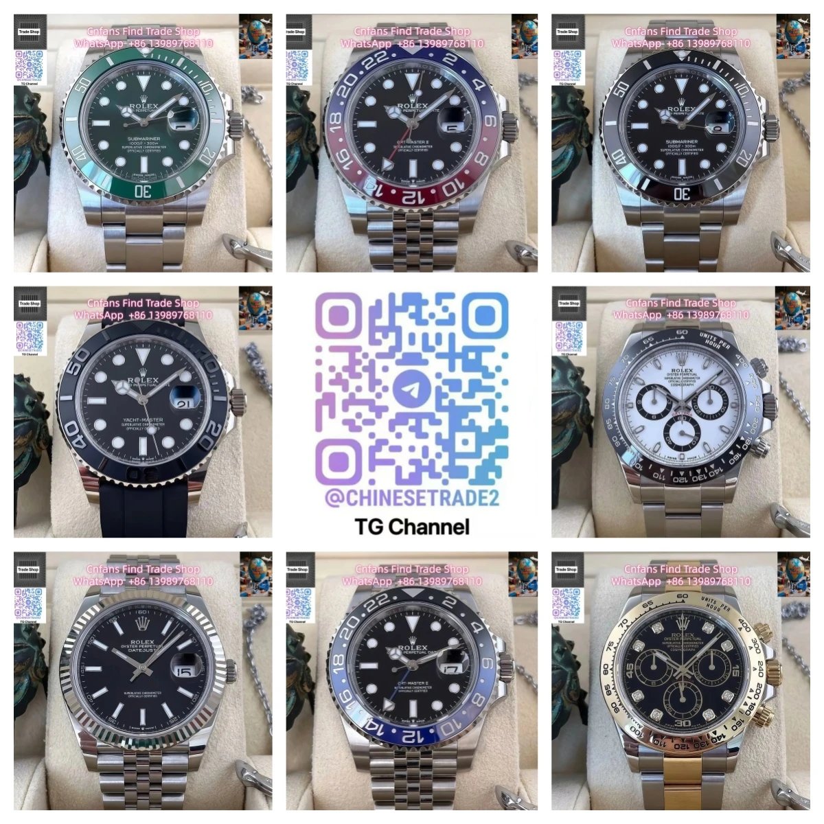 Model #2 [Products under 40 have no image; click the product link to view details] High-end Business Watch. Contact via WhatsApp +8613989768110 to enjoy a 12% discount (88% of original price)