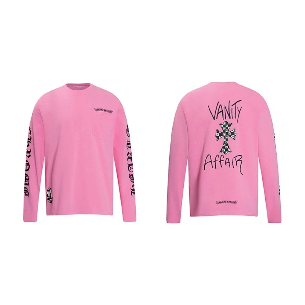 Chrome Hearts × Matty Boy Vanity Affair Pink Long Sleeve Tee