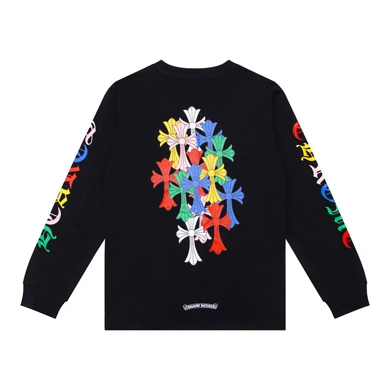 Chrome Hearts Multi-Color Stacked Cross Long Sleeve Tee - rep longsleeve