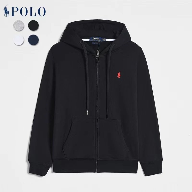 Ralph Lauren zip-up hooded sweatshirt（6+ Colourways）
