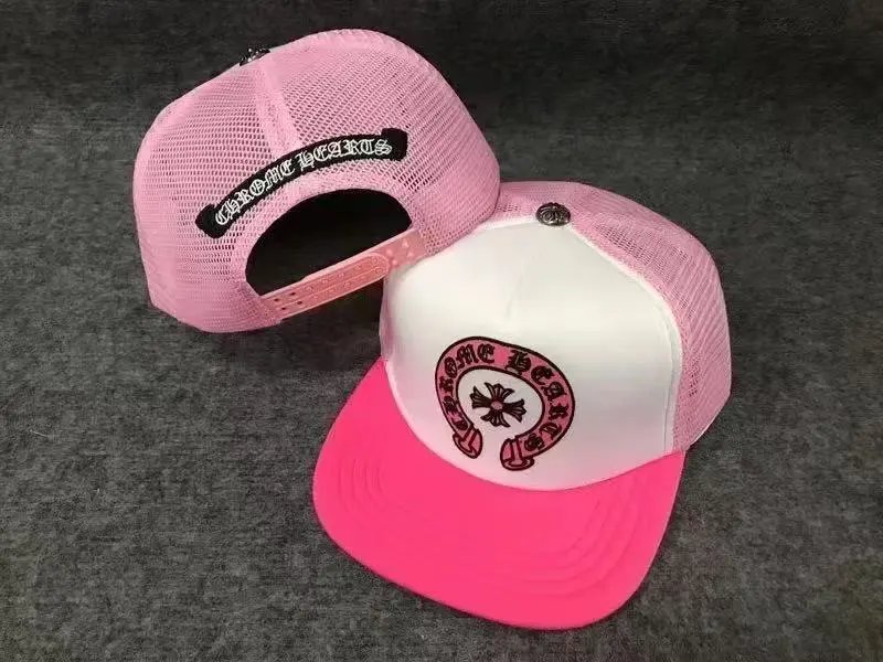 Chrome Hearts Hats Embroidered Logo Patch Mesh Trucker Cap — 26