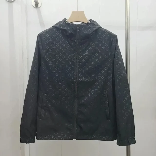 Louis Vuitton Jackets Hooded Zip-Up Monogram Jacket product detail image 5